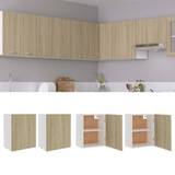 vidaXL Hanging 2 Sonoma Engineered Wood Wall Cabinet