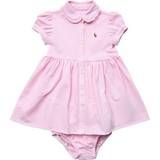 Short Sleeves Dresses Children's Clothing Polo Ralph Lauren Baby's Oxford Dress - Carmel Pink