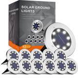 Remote Control Ground Lighting INCX Solar Ground Lighting 12.7cm 12pcs