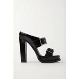 Alexander McQueen Women Slippers & Sandals Alexander McQueen Leath S.Leath Sandals Black/Silver black