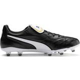 Leather Football Shoes Puma King Top FG M - Black/White