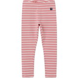 Polarn O. Pyret Kid's Striped Organic Leggings - Pink