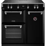 90cm - Electric Ovens Induction Cookers Stoves Richmond Deluxe ST DX RICH D900Ei Black
