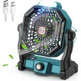 Conbola Portable Battery Operated Fan with LED Lantern