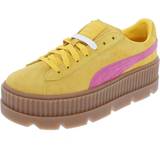 Women - Yellow Shoes Puma 6.5 UK, Lemon/Pink By Rihanna Womens/Ladies Fenty Cleated Suede Creepers