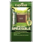 Cuprinol Spray Paint Cuprinol One Coat Sprayable Wood Paint Harvest Brown 5L