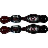 White Straps Professionals Choice Beaded Spur Strap