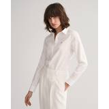 Gant Women Shirts Gant Dame Slim fit Oxford skjorte med stræk Hvid