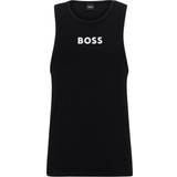 Hugo Boss Men Tank Tops HUGO BOSS Unterhemd aus elastischer Bio-Baumwolle mit Logo-Print
