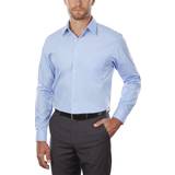Van Heusen Big & Tall Classic/Regular Fit Wrinkle Free Poplin Solid Dress Shirt - Cameo Blue