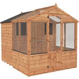 Shed 8 x 6 shiplap Mercia Garden Products Apex Greenhouse 8x6m