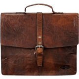 Leather Briefcases Pride & Soul Jayden Briefcase - Brown