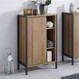 Brown Vanity Units Vale Designs Wood & Black Bathroom