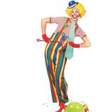 Morris Striped Clown Overalls Adult Costume