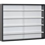 White Shelves Homcom 5 Tier Black & White Wall Shelf 80cm