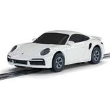 Scalextric Toys Scalextric Micro, Porsche 911 Turbo Car, white, 1:64