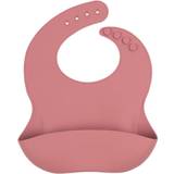 Baby Silicone Weaning Bib Dusty Rose
