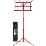 Red Note Racks Mad About MA-MS Easy Folding Music Stand, Red