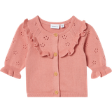 Pink Cardigans Children's Clothing Name It Baby-Mädchen NBFHELLA LS Card Strickjacke, Rose Smoke