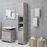 Grey Wall Bathroom Cabinets vidaXL Badezimmerschrank Betongrau