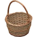 Brown Baskets Hamper S044/HOME Small Rustic Apple Shopping Basket