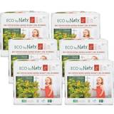 Naty Diapers Naty Eco Size 4 144 Nappies, 9-20kg, ONE MONTH supply, Plant-Based premium ecological with 0% oil plastic on skin