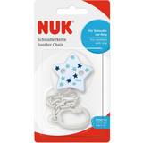 Nuk Pacifier Holders Nuk Schnullerkette mit Clip hellblau