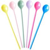 Children's Cutlery on sale Rice melamine long spoon 6-pack Multicolor