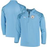 Long Sleeves Sweatshirts Children's Clothing Puma Youth Manchester City Training Top - Team Light Blue/Lake Blue