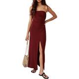 Free People Hayley Strapless Maxi Dress Russet Aco
