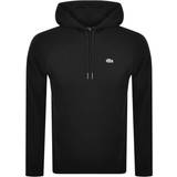 Lacoste Polyester Tops Lacoste Men's Logo Pullover Hoodie - Black