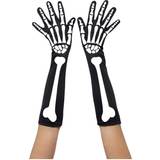 Smiffys Skeleton Gloves Long