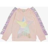 Pink Sweatshirts Children's Clothing Stella McCartney Girls Pink Kids Star-shaped Panel Tassel Cotton-jersey Sweatshirt 2-12 Years Years