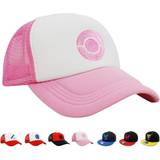 Pink Caps Fancy Dress Popcrew embroidered team trainer hat for anime cosplay costume, trucker