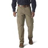 Brown Work Pants Wrangler Riggs Workwear Men's Flannel Lined Ranger Pant, Bark, 36Wx32L