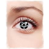 Black Colored Lenses Fancy Dress Horror-Shop Pentagramm Kontaktlinsen online kaufen
