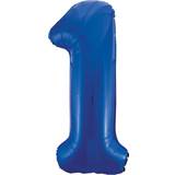 Unique Party Number Balloons 1 Blue
