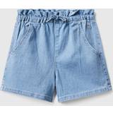 Trousers & Shorts United Colors of Benetton Shorts Paperbag In Denim "eco-recycle" taglia 110, Azzurro, Bambini Light Blue
