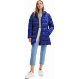 Desigual Women Jackets Desigual Aarhus Coat Blue