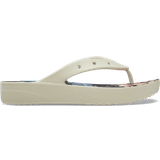 Multicoloured Flip-Flops Crocs Classic Platform Retro Resort Flip - Bone/Multi
