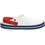 Plastic Outdoor Slippers Crocs Crocband - White/Blue Jean