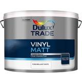 Dulux matt emulsion paint pure brilliant white Dulux Trade Vinyl Matt Wall Paint Pure Brilliant White 10L
