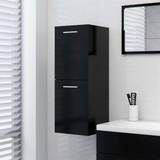 Black Wall Bathroom Cabinets vidaXL Bathroom Cabinet Engineered Wood