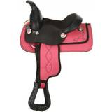 Pink Horse Saddles King Series Mini Synthetic Saddle 8inch - Pink