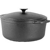 Commercial Chef Cast Iron with lid 6.24 L 25.7 cm