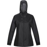 Black - Women Rain Clothes Regatta Women's Lightweight Packaway Waterproof Jacket Black