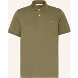 Gant Clothing Gant Men Regular Fit Shield Piqué Polo Shirt Green
