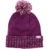 Zipper Beanies Children's Clothing Trespass Kids Bobble Hat Knitted Fleece Lined Nefti - Purple