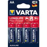 Varta Batteries - Disposable Batteries Batteries & Chargers Varta Longlife Max Power AA 4-pack