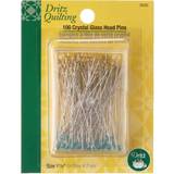 Dritz 3035 Crystal Glass Head Pins, 1-7/8-Inch 100-Count